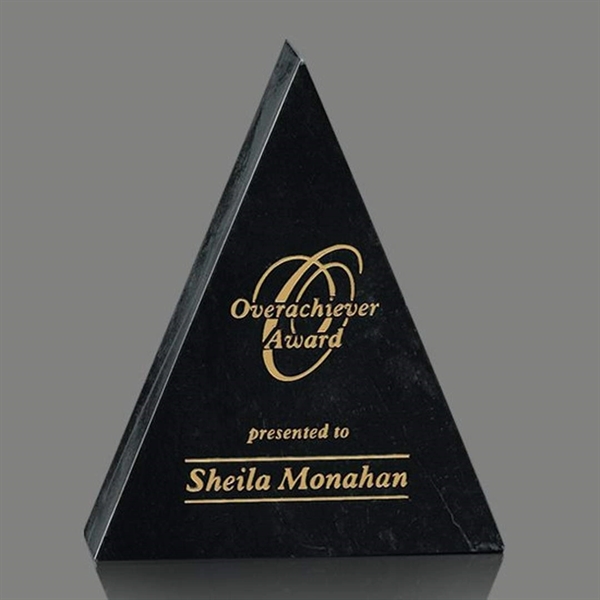 Black genuine marble triangle shape award.... from ASI 84592 St Regis Group / St Regis