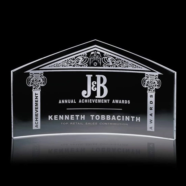 Starfire 1/4" thick peak award.... from ASI 84592 St Regis Group / St Regis