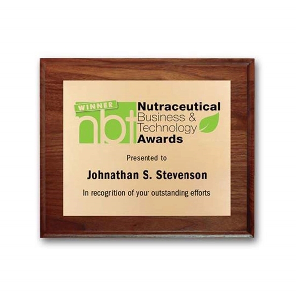 Screenprint your artwork in vibrant color on a brass plate mounted... from ASI 84592 St Regis Group / R S Owens & Co Inc