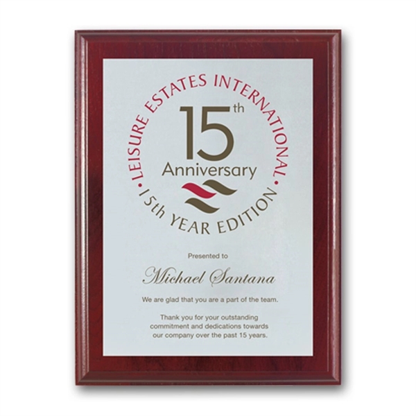 Screenprint your artwork in vibrant color on an aluminum plate mounted... from ASI 84592 St Regis Group / R S Owens & Co Inc