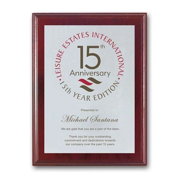 Screenprint your artwork in vibrant color on an aluminum plate mounted... from ASI 84592 St Regis Group / R S Owens & Co Inc