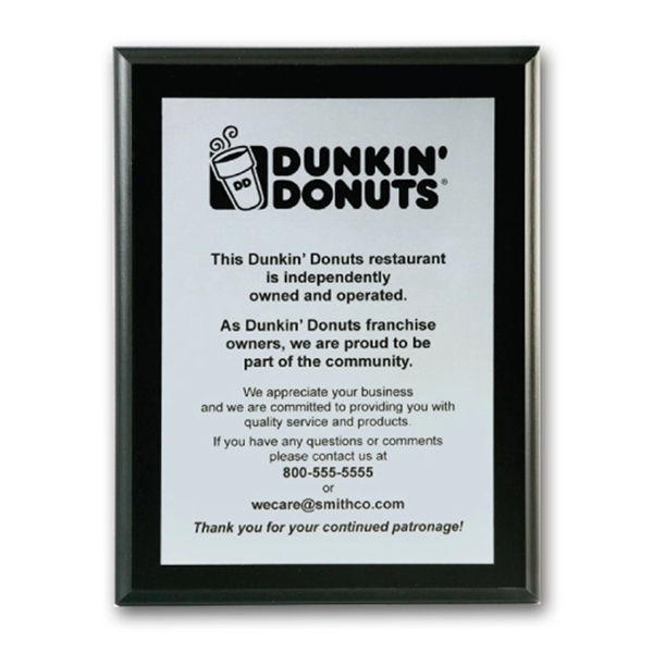 Screenprint your artwork in vibrant color on an aluminum plate mounted... from ASI 84592 St Regis Group / R S Owens & Co Inc