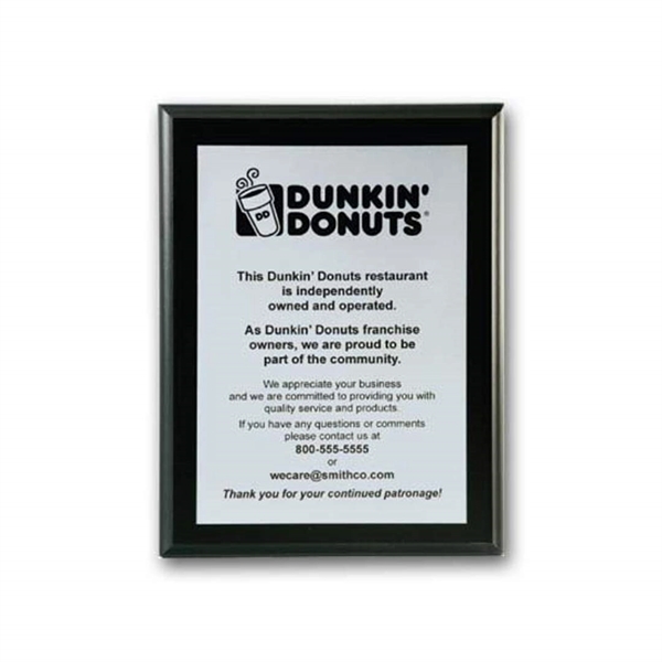 Screenprint your artwork in vibrant color on an aluminum plate mounted... from ASI 84592 St Regis Group / R S Owens & Co Inc