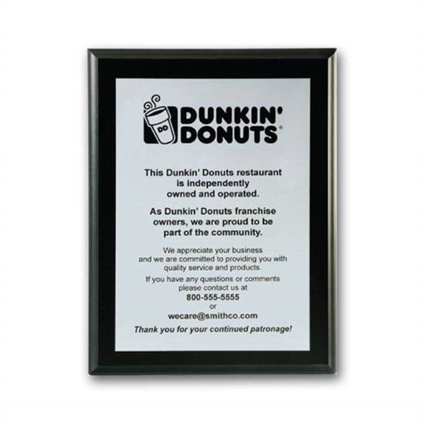 Screenprint your artwork in vibrant color on an aluminum plate mounted... from ASI 84592 St Regis Group / R S Owens & Co Inc