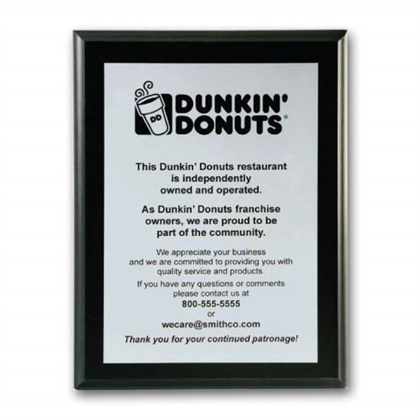 Screenprint your artwork in vibrant color on an aluminum plate mounted... from ASI 84592 St Regis Group / R S Owens & Co Inc