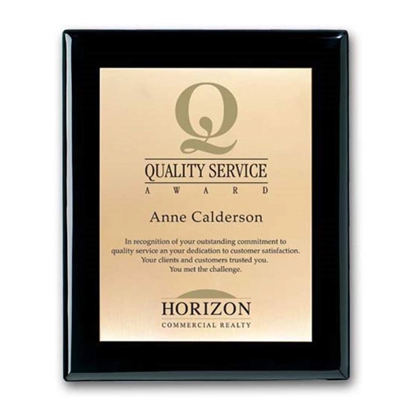 Screenprint your artwork in vibrant color on a brass plate mounted... from ASI 84592 St Regis Group / R S Owens & Co Inc