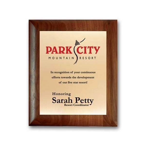 Screenprint your artwork in vibrant color on a brass plate mounted... from ASI 84592 St Regis Group / R S Owens & Co Inc