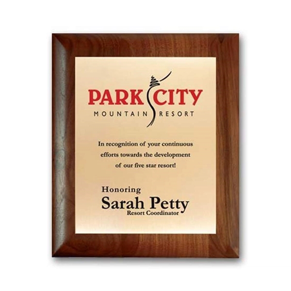 Screenprint your artwork in vibrant color on a brass plate mounted... from ASI 84592 St Regis Group / R S Owens & Co Inc