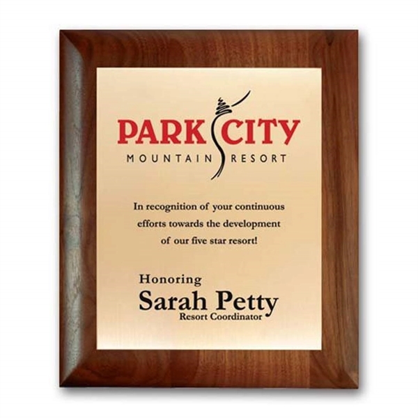 Screenprint your artwork in vibrant color on a brass plate mounted... from ASI 84592 St Regis Group / R S Owens & Co Inc