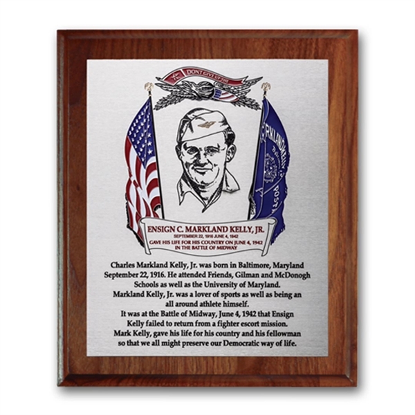 The Metal Etched and Colorfilled process accents the recessed area of... from ASI 84592 St Regis Group / R S Owens & Co Inc