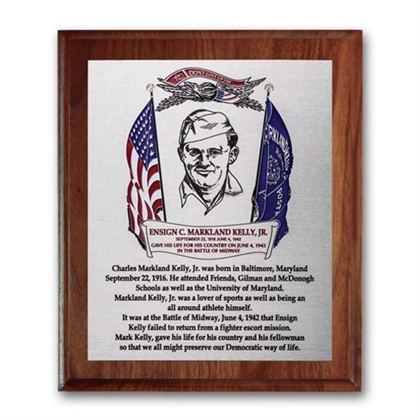 The Metal Etched and Colorfilled process accents the recessed area of... from ASI 84592 St Regis Group / R S Owens & Co Inc