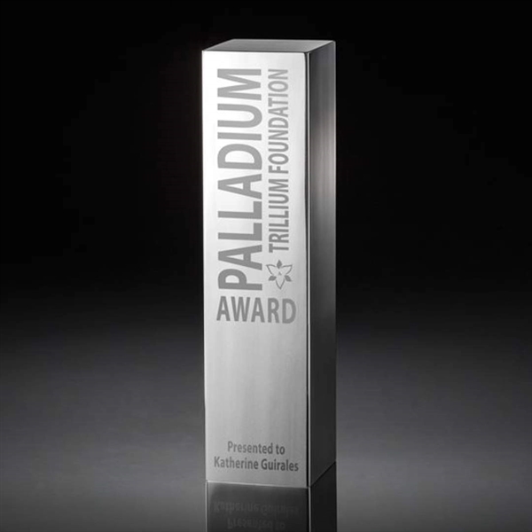 Solid aluminum award handcrafted and polished to a gleaming shine.... from ASI 84592 St Regis Group / R S Owens & Co Inc