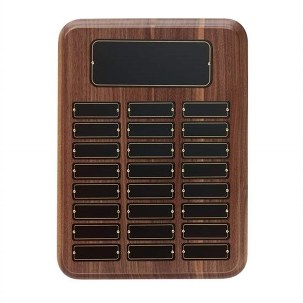 Walnut wall plaque; 11" x 15".... from ASI 84592 St Regis Group / R S Owens & Co Inc