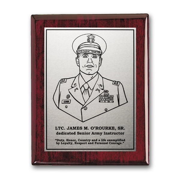 The Etched & Oxidized process creates a dramatic contrast by darkening... from ASI 84592 St Regis Group / R S Owens & Co Inc