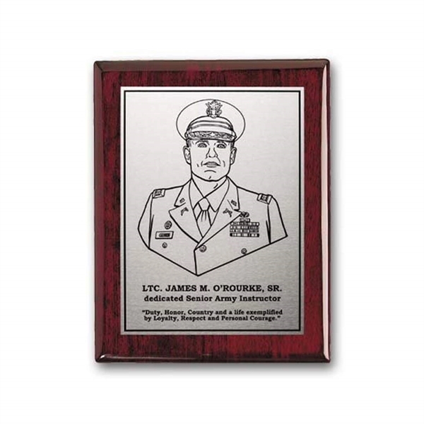 The Etched & Oxidized process creates a dramatic contrast by darkening... from ASI 84592 St Regis Group / R S Owens & Co Inc