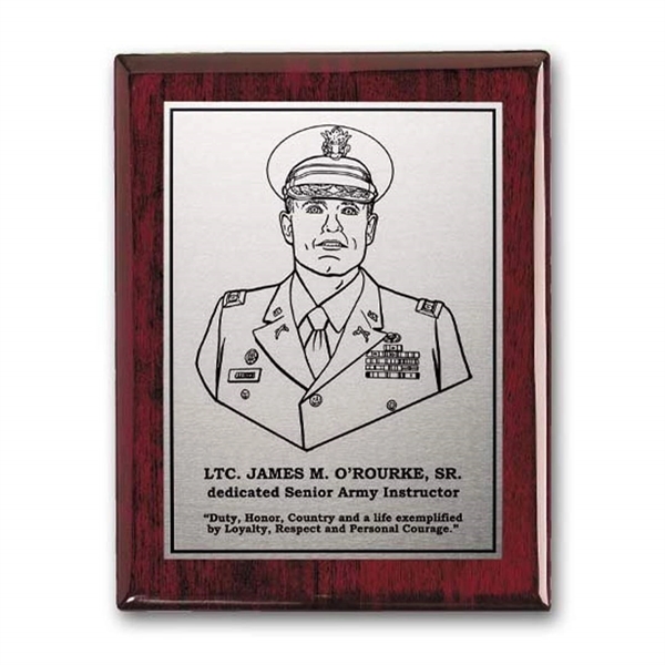 The Etched & Oxidized process creates a dramatic contrast by darkening... from ASI 84592 St Regis Group / R S Owens & Co Inc