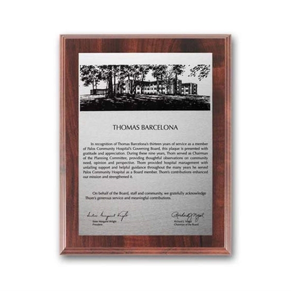 The Etched & Oxidized process creates a dramatic contrast by darkening... from ASI 84592 St Regis Group / R S Owens & Co Inc