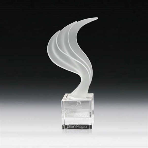 Clear and frosted optical crystal award.... from ASI 84592 St Regis Group / R S Owens & Co Inc