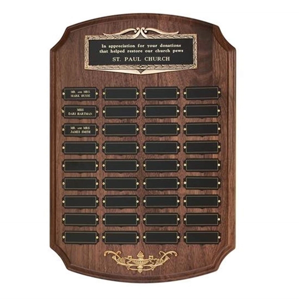 The striking Notched Corner Plaque.... from ASI 84592 St Regis Group / R S Owens & Co Inc