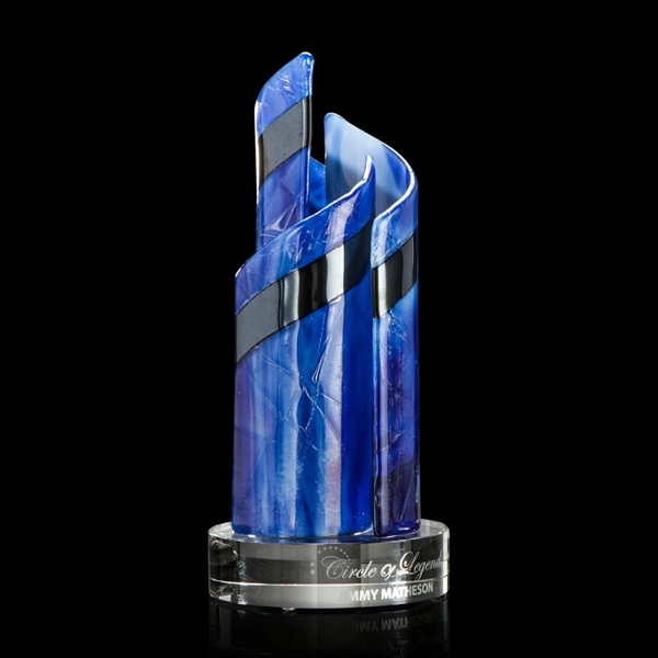 The Shadow Dancer Award is made with spirals of fused glass,... from ASI 84592 St Regis Group / R S Owens & Co Inc