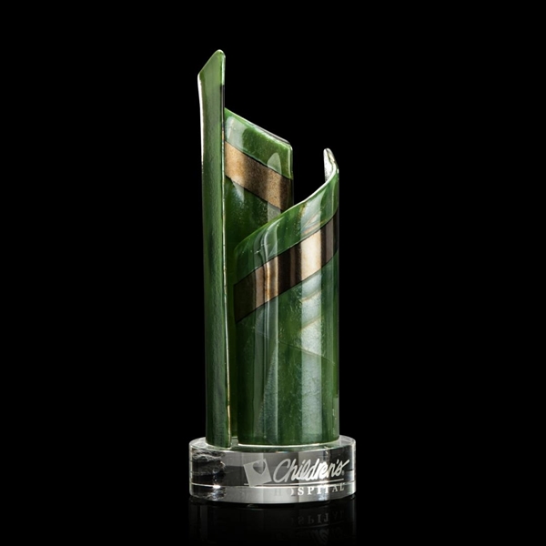 The Shadow Dancer Award is made with spirals of fused glass,... from ASI 84592 St Regis Group / R S Owens & Co Inc