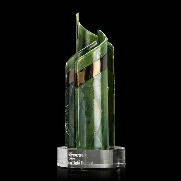 The Shadow Dancer Award is made with spirals of fused glass,... from ASI 84592 St Regis Group / R S Owens & Co Inc