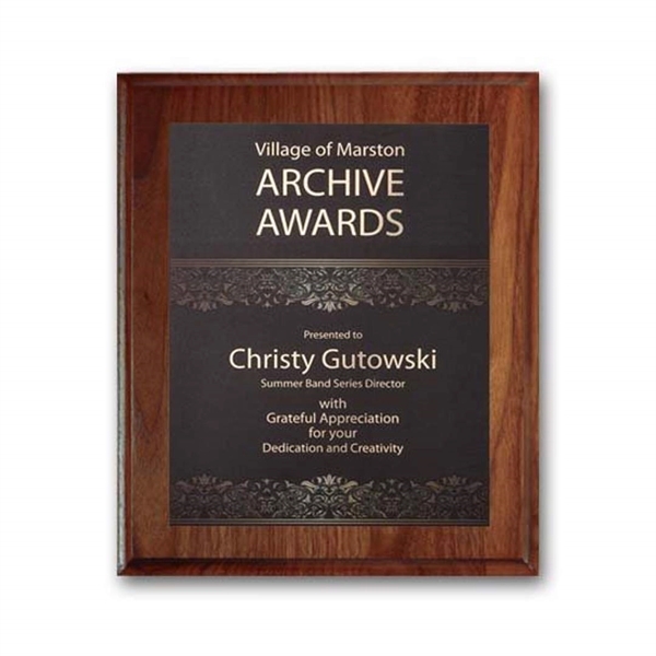 Digitally reproduce your artwork in full color on a brass or... from ASI 84592 St Regis Group / R S Owens & Co Inc