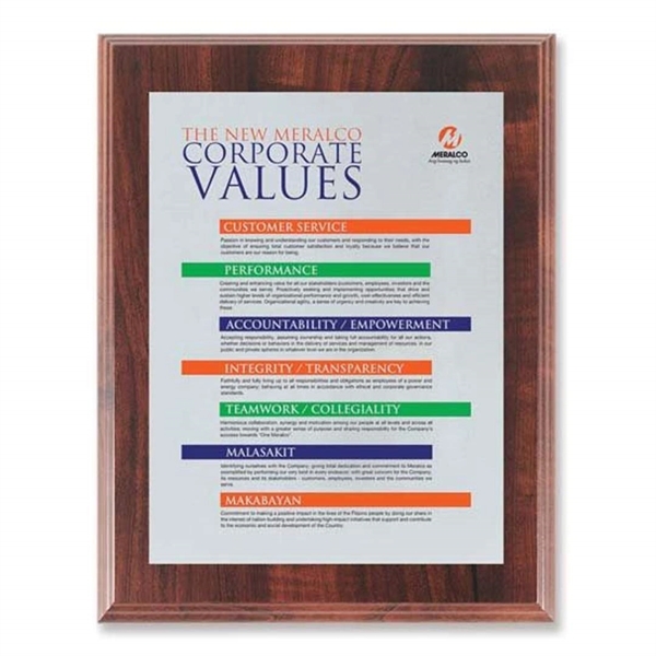 Screenprint your artwork in vibrant color on an aluminum plate mounted... from ASI 84592 St Regis Group / R S Owens & Co Inc