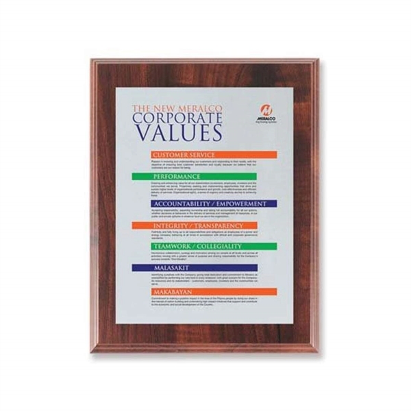 Screenprint your artwork in vibrant color on an aluminum plate mounted... from ASI 84592 St Regis Group / R S Owens & Co Inc