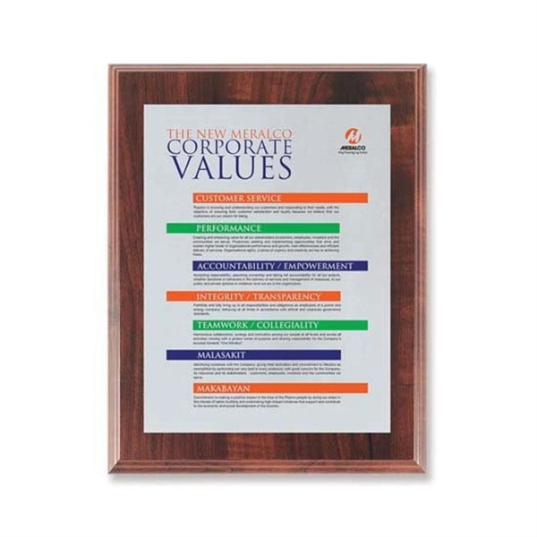 Screenprint your artwork in vibrant color on an aluminum plate mounted... from ASI 84592 St Regis Group / R S Owens & Co Inc