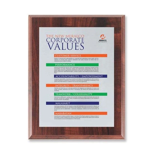 Screenprint your artwork in vibrant color on an aluminum plate mounted... from ASI 84592 St Regis Group / R S Owens & Co Inc