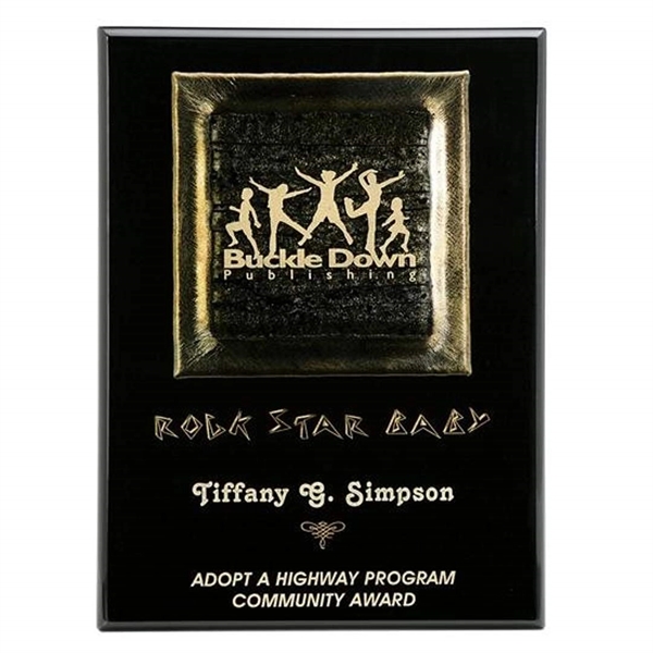 Silver Fusion Plaque - 9"x12"... from ASI 84592 St Regis Group / R S Owens & Co Inc