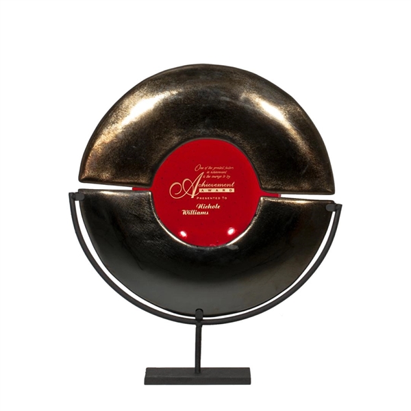 The Unity is a crafted award made of two metallic gold... from ASI 84592 St Regis Group / R S Owens & Co Inc