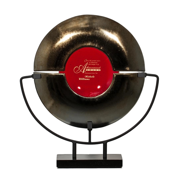 The Unity is a crafted award made of two metallic gold... from ASI 84592 St Regis Group / R S Owens & Co Inc