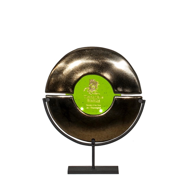 The Unity is a crafted award made of two metallic gold... from ASI 84592 St Regis Group / R S Owens & Co Inc