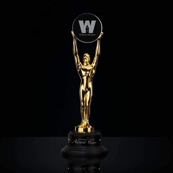 24K gold-plated award with starfire crystal and black marble base.... from ASI 84592 St Regis Group / R S Owens & Co Inc