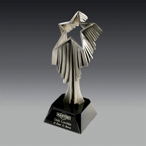 Shooting star award gives drama and movement to the sculpture.... from ASI 84592 St Regis Group / R S Owens & Co Inc