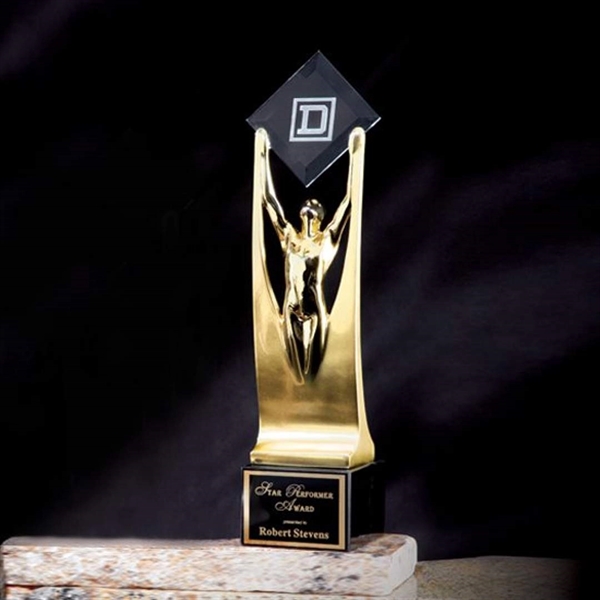 Sculpture award with black marble base.... from ASI 84592 St Regis Group / R S Owens & Co Inc