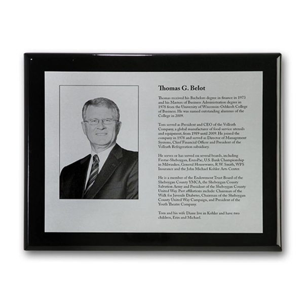 The Metal Photo process recreates any black & white printed piece... from ASI 84592 St Regis Group / R S Owens & Co Inc