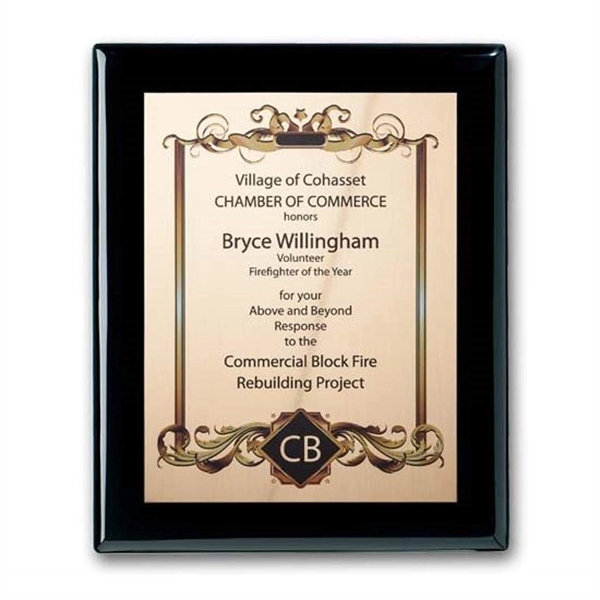 Digitally reproduce your artwork in full color on a brass or... from ASI 84592 St Regis Group / R S Owens & Co Inc