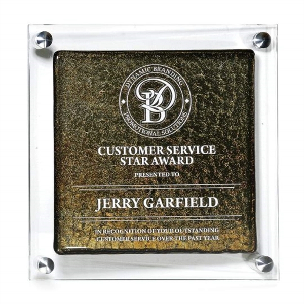 Shadows and reflections from glass combine with materials of recycled glass... from ASI 84592 St Regis Group / R S Owens & Co Inc