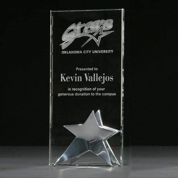 Starfire Crystal Award with Aluminum Base.... from ASI 84592 St Regis Group / R S Owens & Co Inc