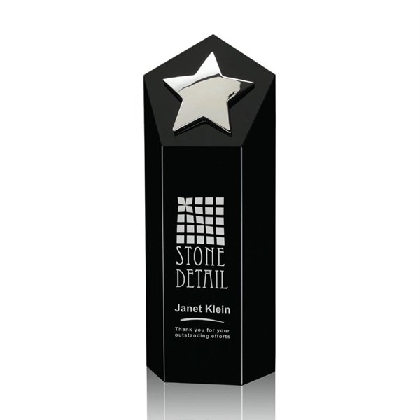 Dorchester Star Award - Black/Silver 6"... from ASI 84592 St Regis Group / St Regis