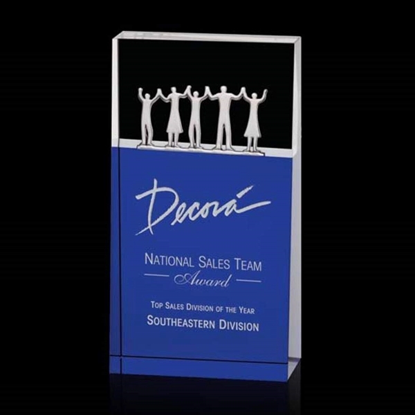 The sleek blue Kirby Award is the perfect recognition piece for... from ASI 84592 St Regis Group / St Regis