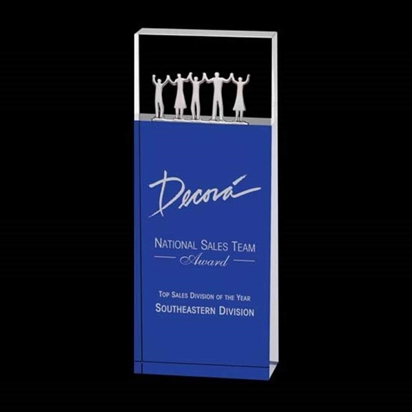 The sleek blue Kirby Award is the perfect recognition piece for... from ASI 84592 St Regis Group / St Regis