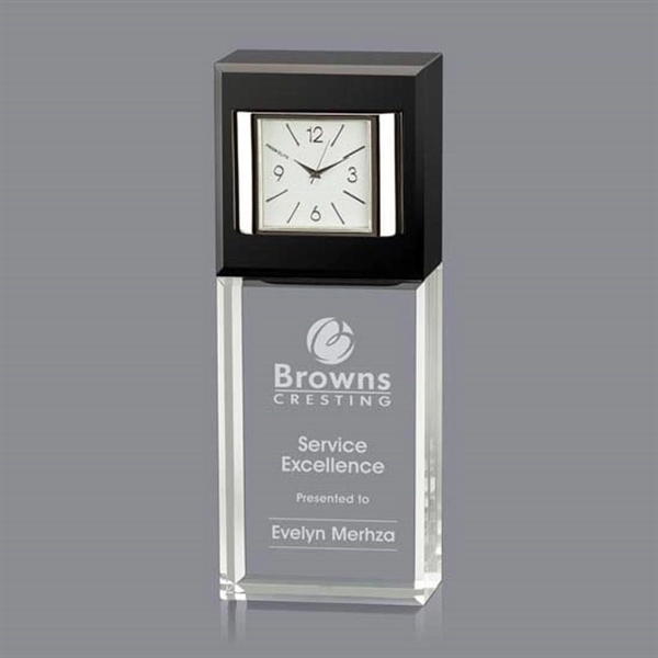 Domenica Clock - Optical/Black 6 1/2"... from ASI 84592 St Regis Group