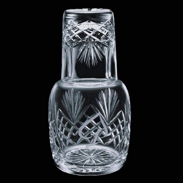 24 oz. two piece 24% full lead crystal desk water set.... from ASI 84592 St Regis Group