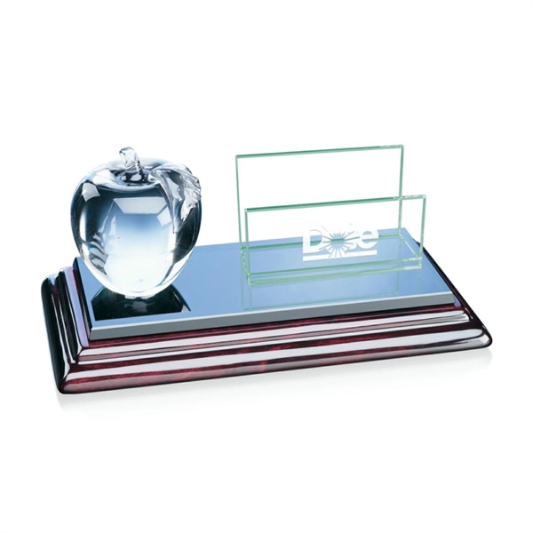 Clear apple card holder with base.... from ASI 84592 St Regis Group