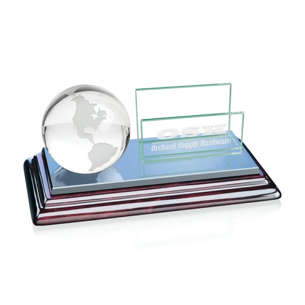 Clear globe card holder with base.... from ASI 84592 St Regis Group