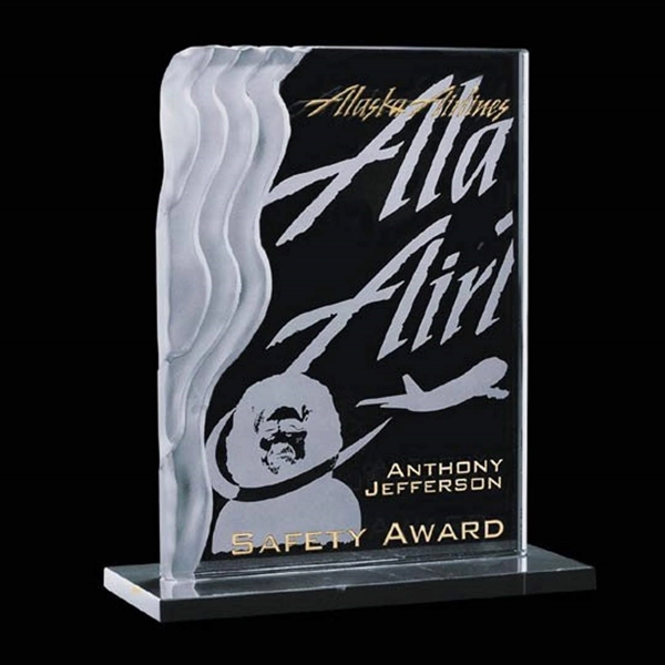 Crystal jade award with marble base.... from ASI 84592 St Regis Group / St Regis